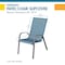 Classic Accessories Weekend 45" Patio Chair Slipcover, Blue Shadow WSBSCH4520 - alternate 8